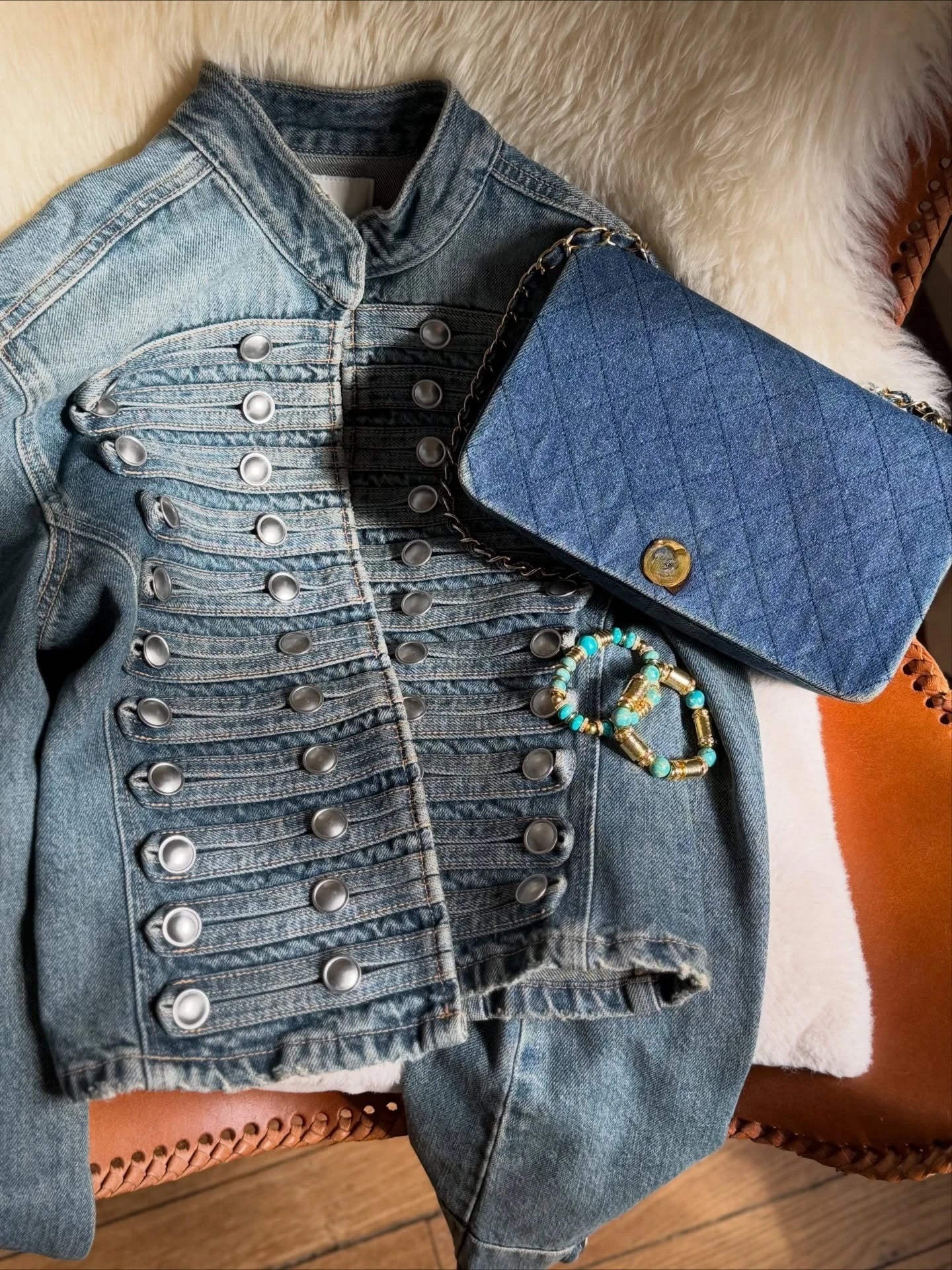 Suninbox Women's Vintage Long Sleeve Denim Jacket with Button Front Cropped Fitted Jean Jacket Casual Streetwear Autumn Outwear