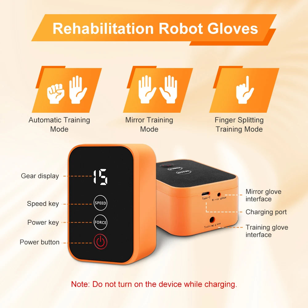 USB Hand Rehabilitation Robot Gloves for Stroke Hemiplegia Finger Trainer Rehabilitation Exercise Rehab Exerciser Rehab Devices