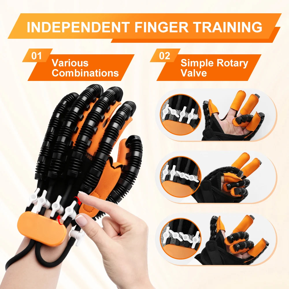 USB Hand Rehabilitation Robot Gloves for Stroke Hemiplegia Finger Trainer Rehabilitation Exercise Rehab Exerciser Rehab Devices